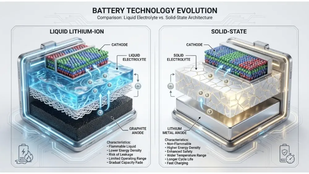Solid-State Battery vs Lithium-Ion Battery